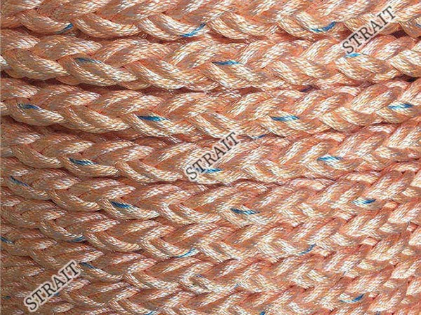 High performance polyester hybrid rope - eight strands High performance polyester hybrid rope - eight strands